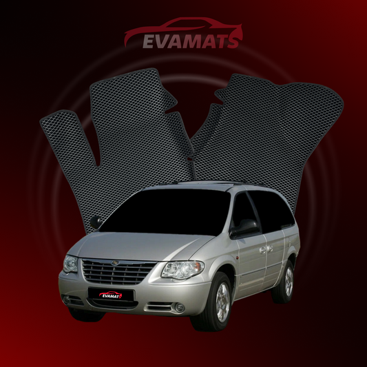 Car mats EVAMATS for Chrysler Grand Voyager 4 gen 2000-2008 year MINIVAN