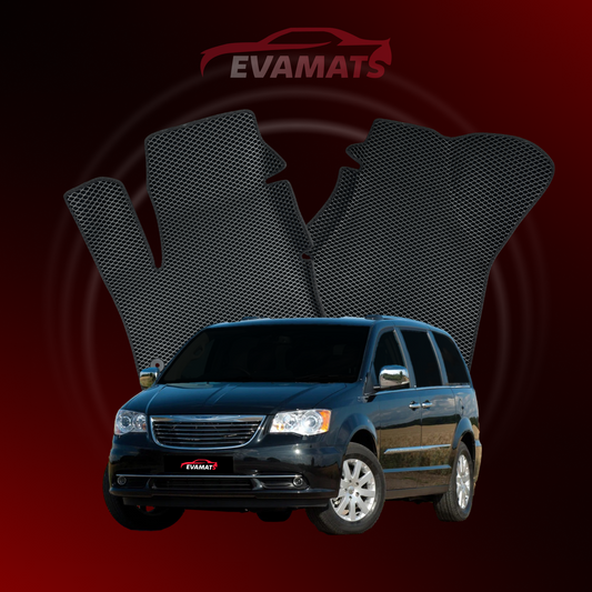 Alfombrillas EVAMATS para Chrysler Voyager Grand 5ª generación año 2007-2016 MINIVAN