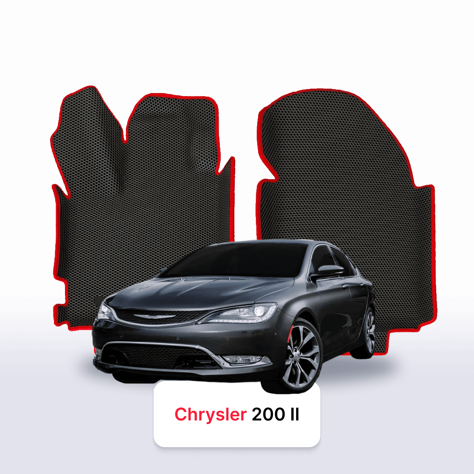 Car mats EVA for Chrysler 200 2 gen 2014-2017 year SEDAN