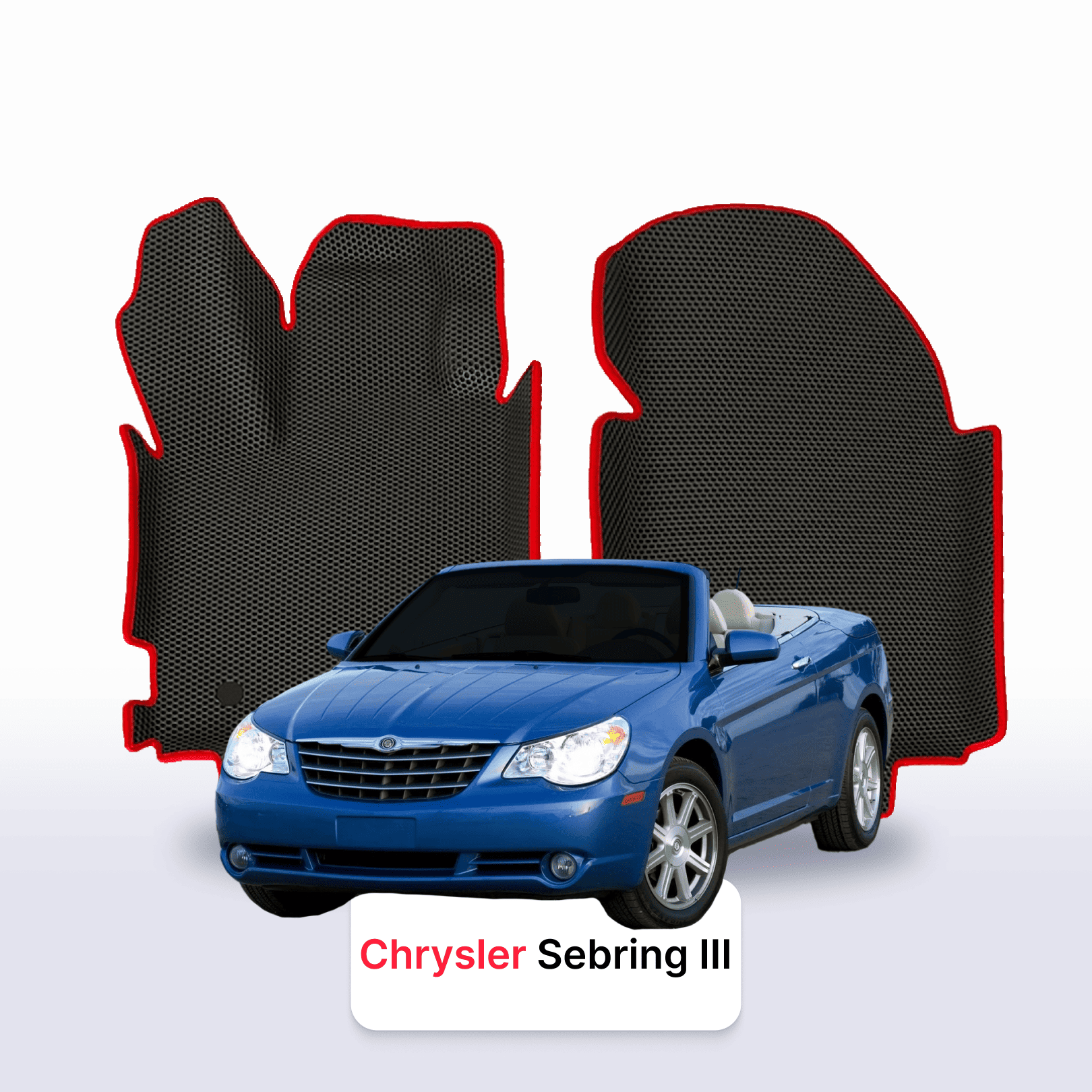 Car mats EVAMATS for Chrysler Sebring 3 gen 2006-2010 year CABRIO