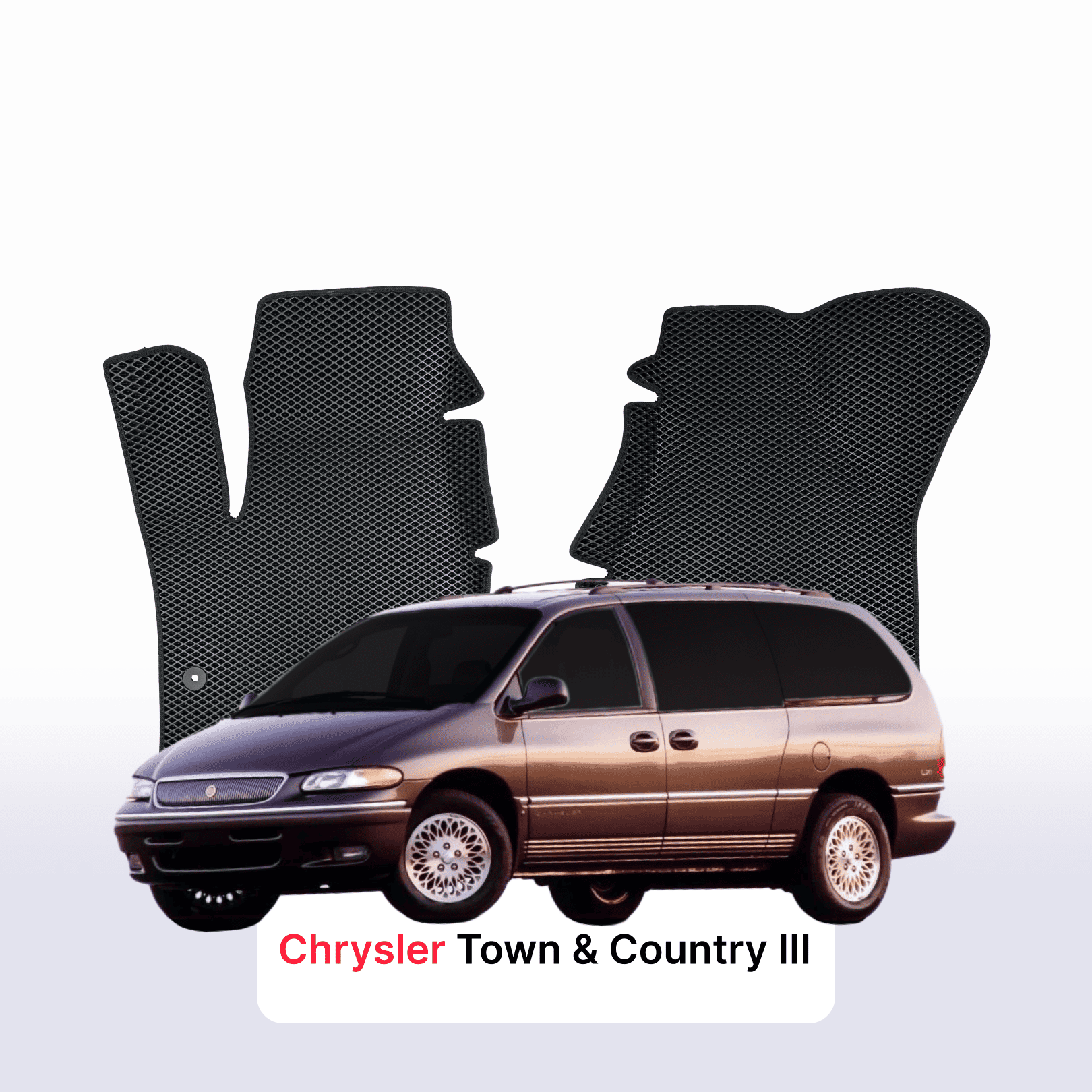 Car mats EVAMATS for Chrysler Town & Country 3 gen 1995-2000 year MINIVAN