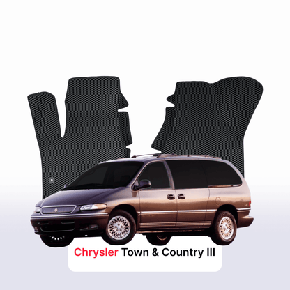 Car mats EVA for Chrysler Town & Country 3 gen 1995-2000 year MINIVAN