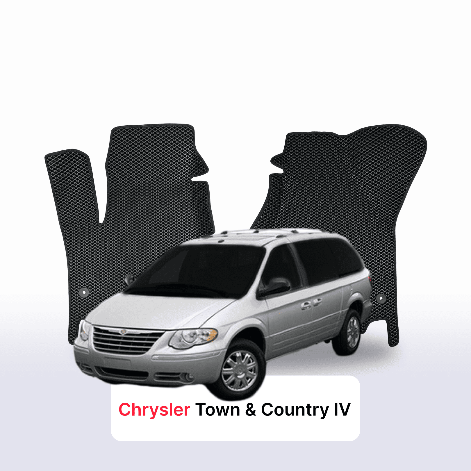 Car mats EVA for Chrysler Town & Country 4 gen 2000-2007 year MINIVAN