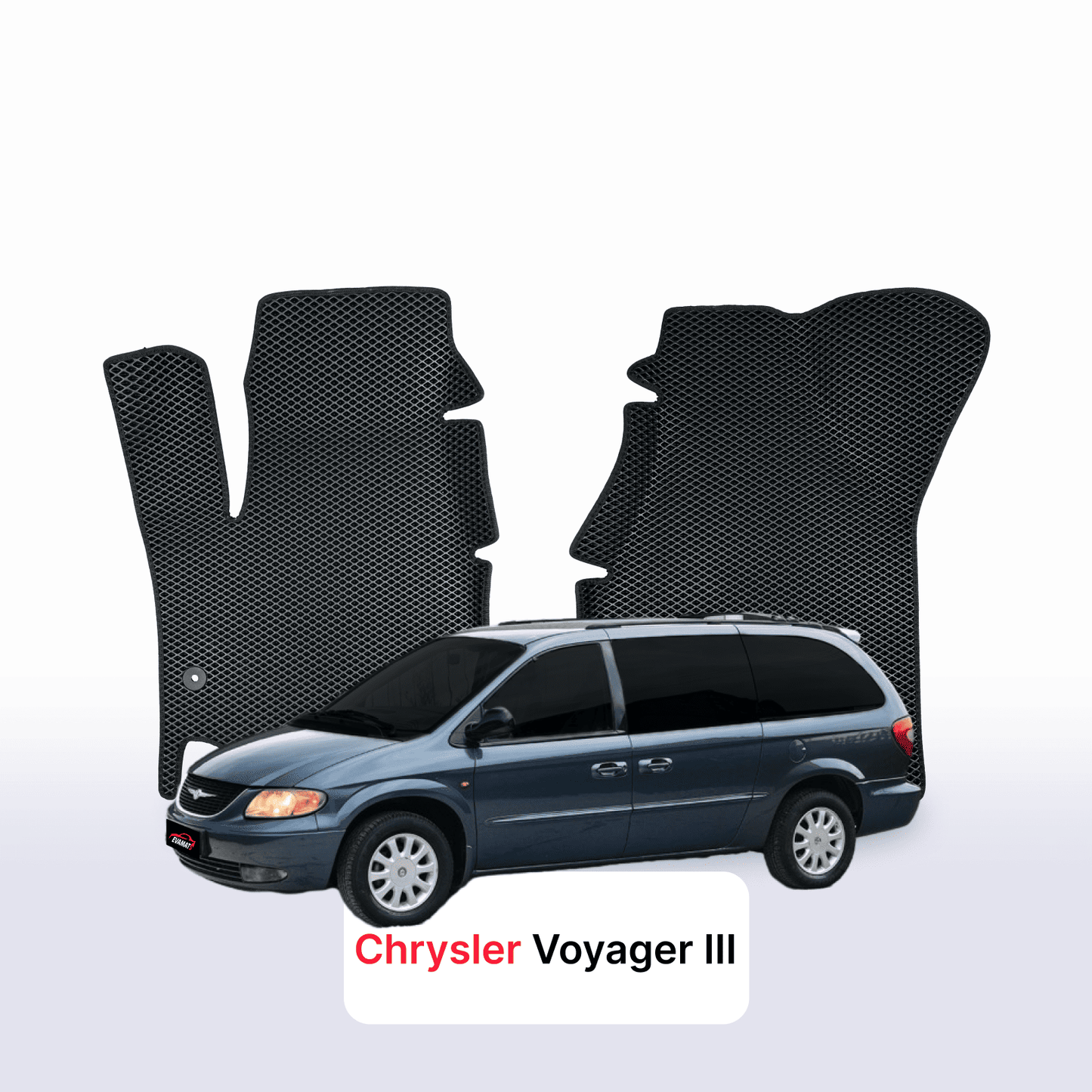 Car mats EVA for Chrysler Voyager 3 gen 1995-2001 year MINIVAN