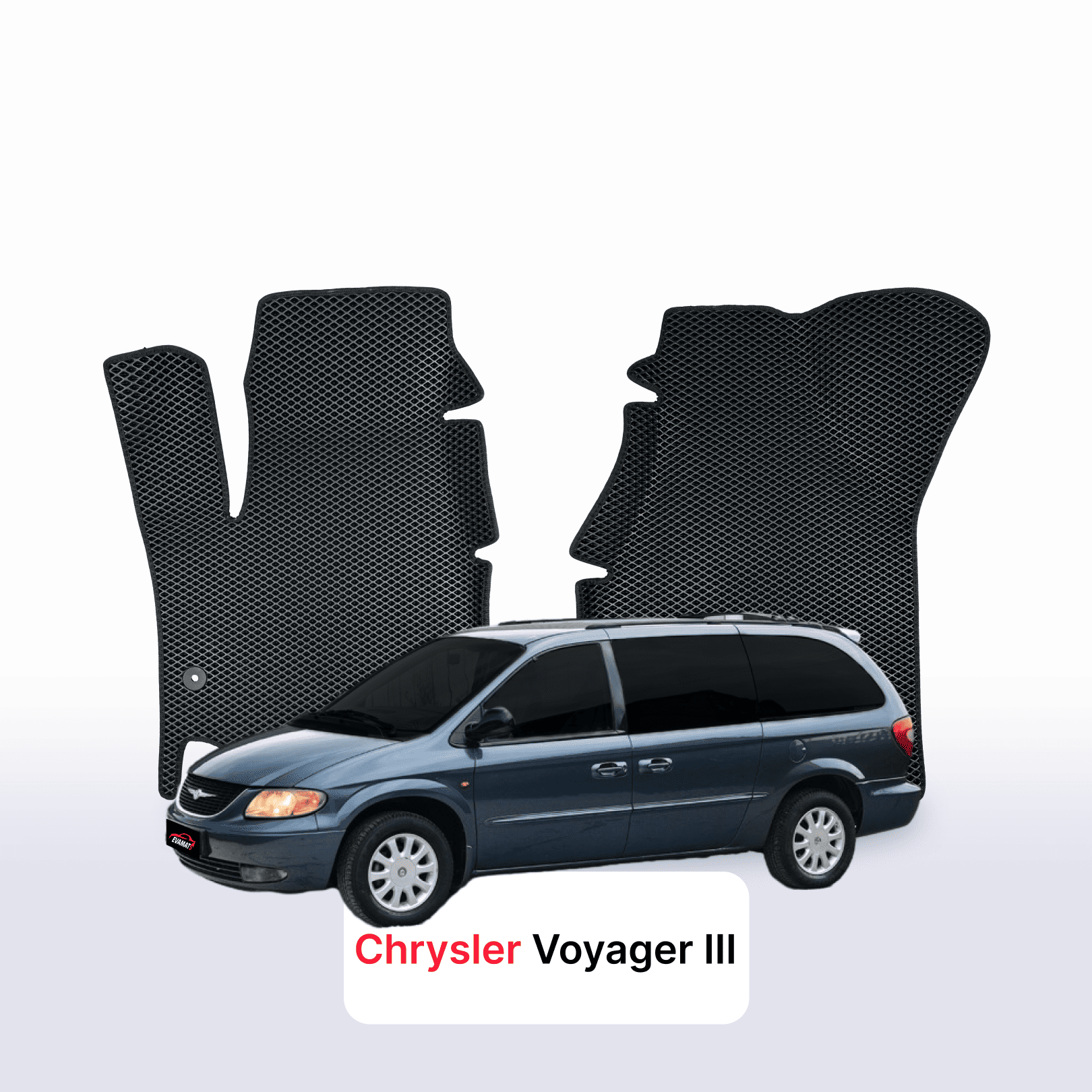 Car mats EVA for Chrysler Voyager 3 gen 1995-2001 year MINIVAN