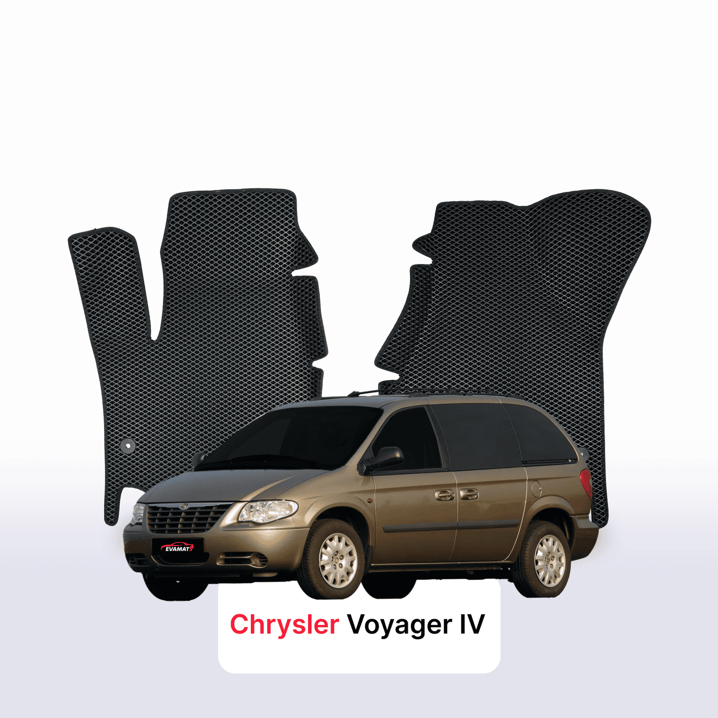 Car mats EVA for Chrysler Voyager 4 gen 2000-2008 year MINIVAN