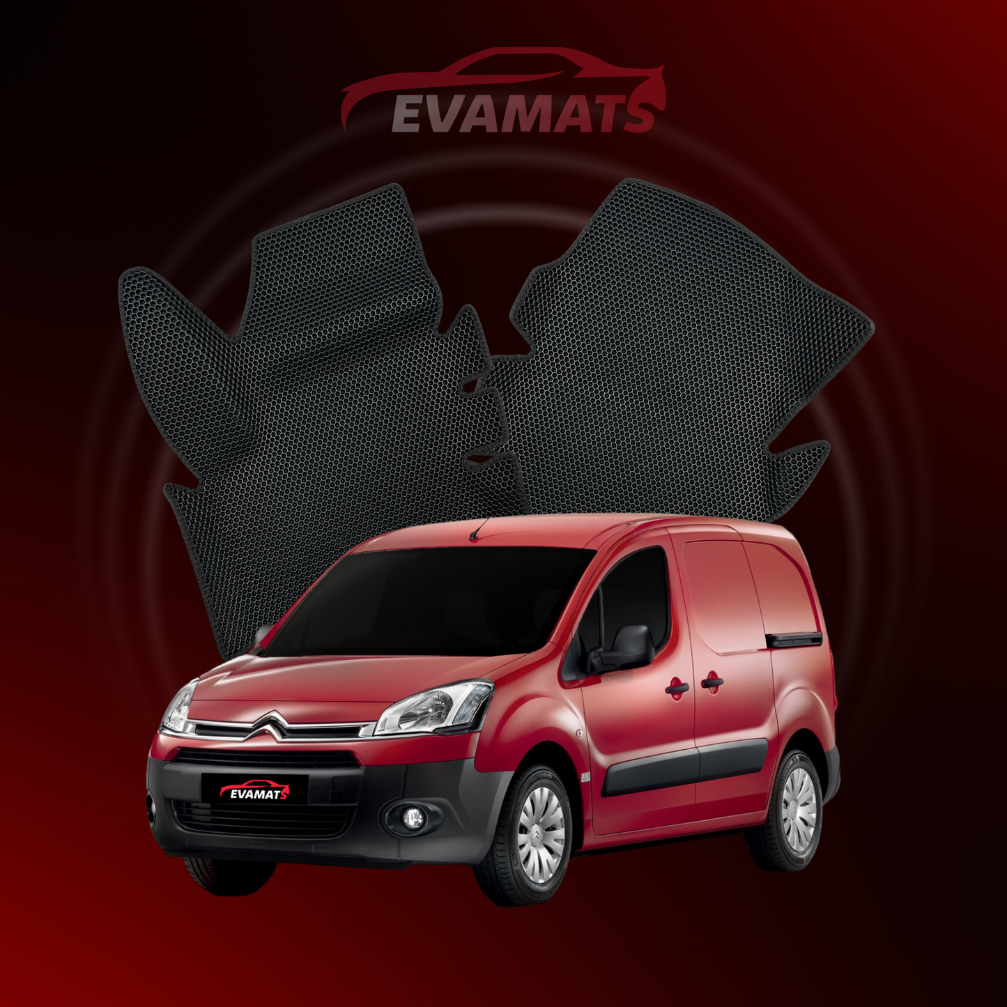 Autokoberce EVAMATS pre Citroen Berlingo 2 gen 2008-2018 rok VAN