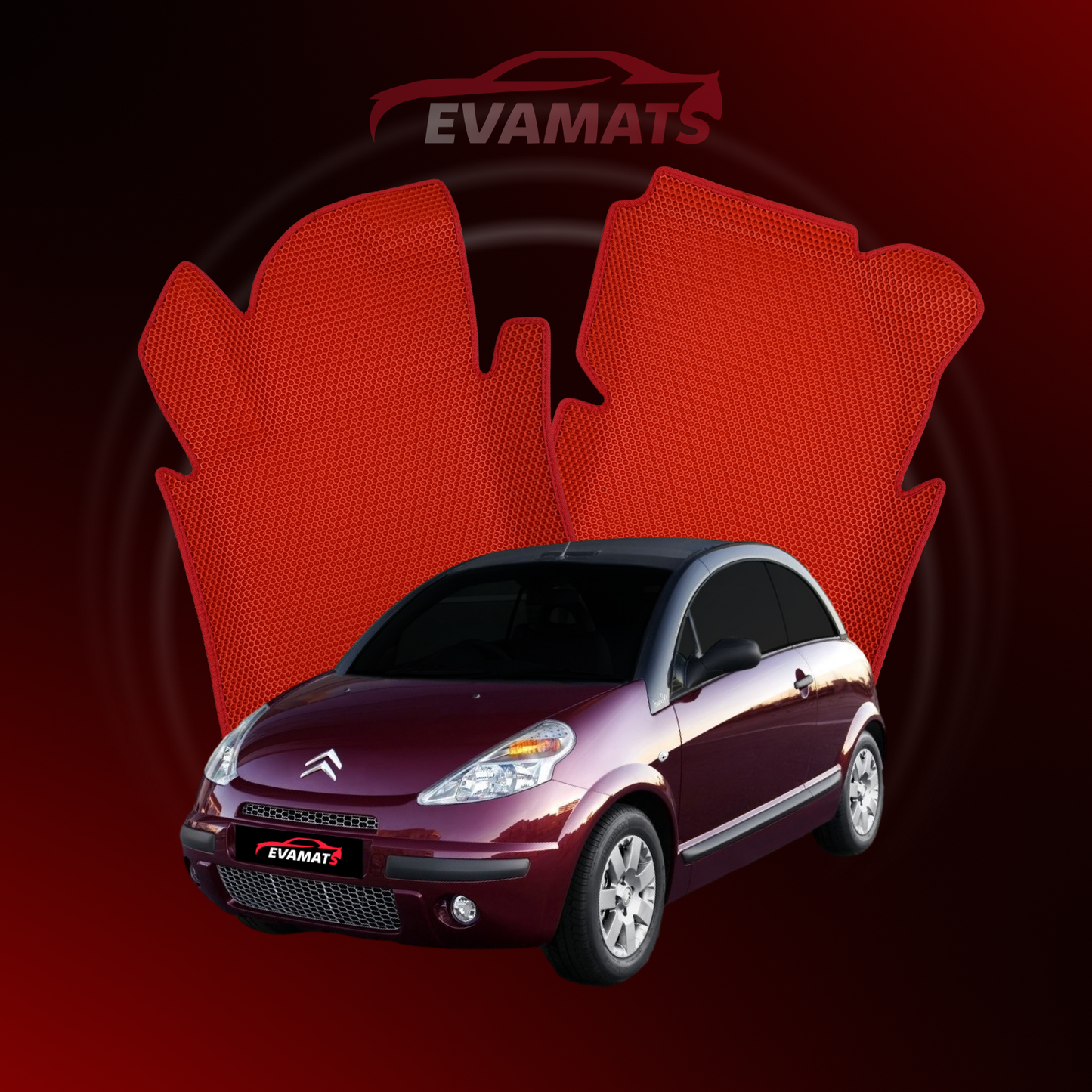 Autokoberce EVAMATS pre Citroen C3 1 gen 2002-2009 rok CABRIO