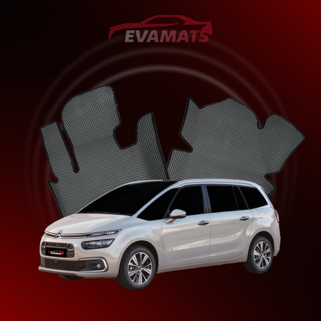 Autokoberce EVAMATS pro Citroen C4 SpaceTourer 1 gen 2018-2022 rok MINIVAN 7 míst