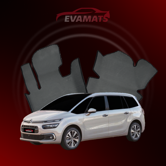 Autokoberce EVAMATS pro Citroen C4 SpaceTourer 1 gen 2018-2022 rok MINIVAN 7 míst