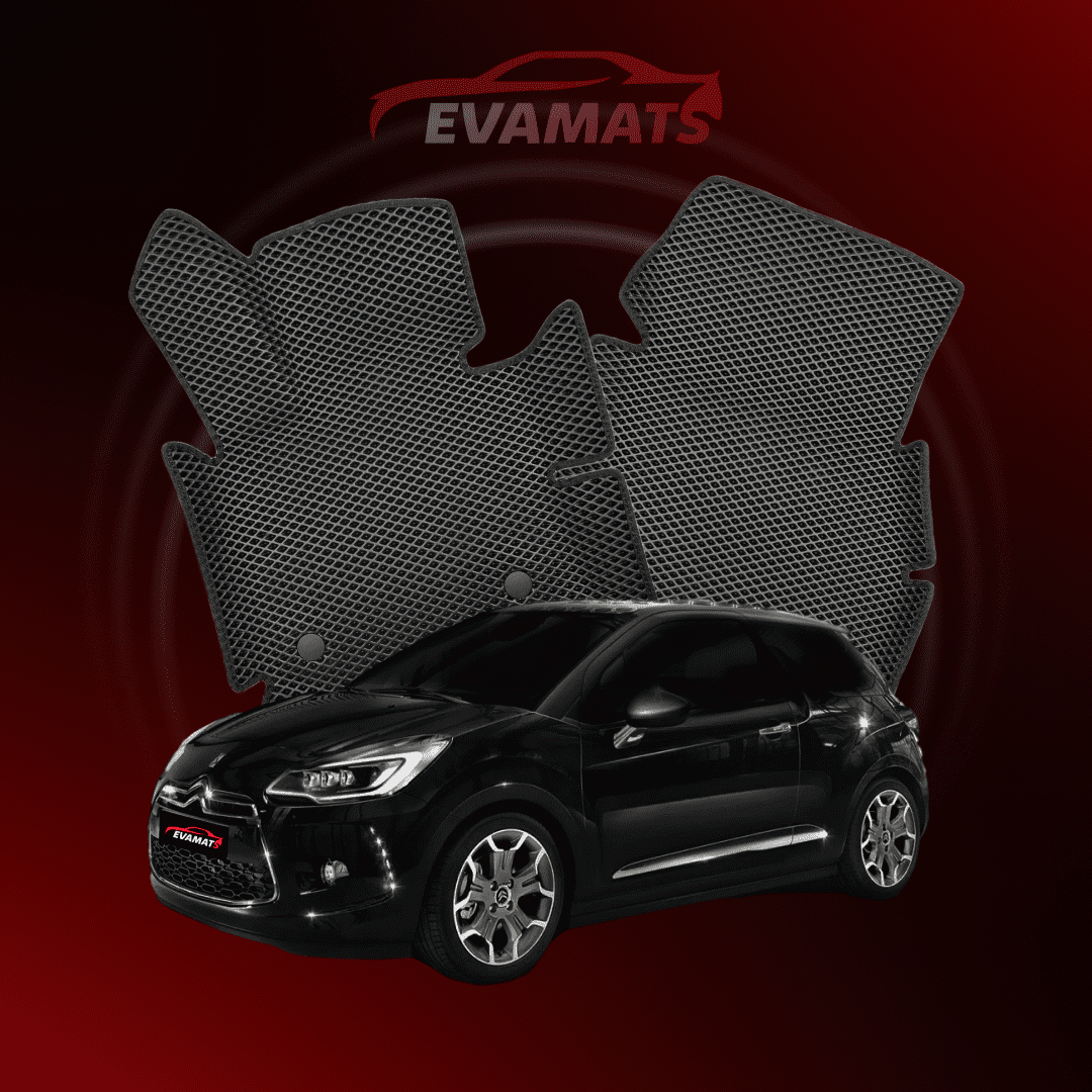 Tapis de voiture EVAMATS pour Citroën DS3 1 gen 2008-2016 année HATCHBACK 3 portes