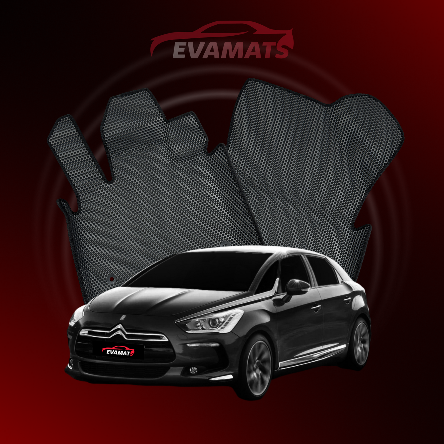 Autokoberce EVAMATS pre Citroen DS5 1 gen 2011-2018 rok HATCHBACK 5 dv.