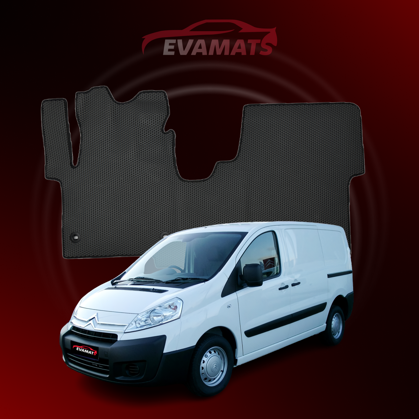 Tapis de voiture EVAMATS pour Citroën Jumpy 1 génération 2007-2016 année VAN