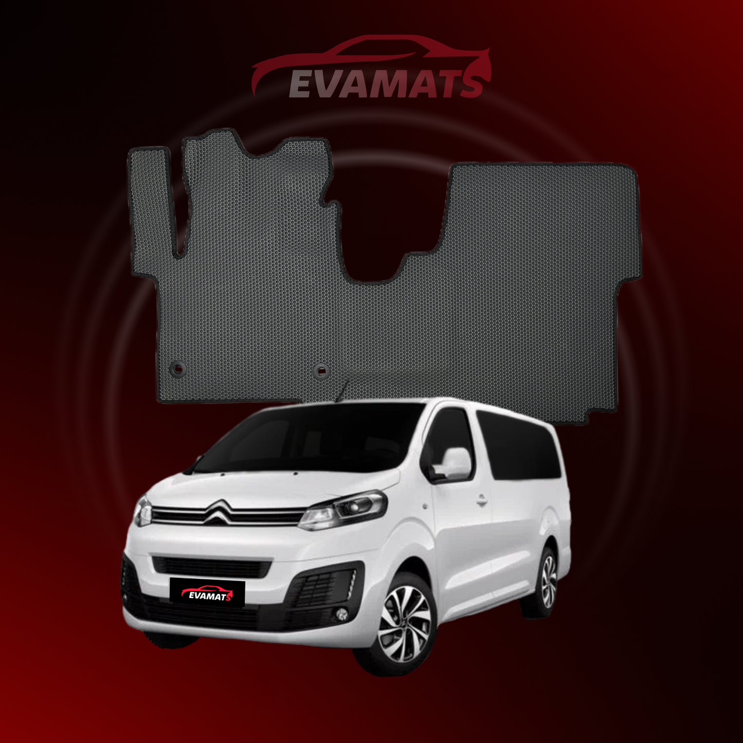 Tapis de voiture EVAMATS pour Citroen SpaceTourer I gen 2016-2025 année MINIVAN LONG