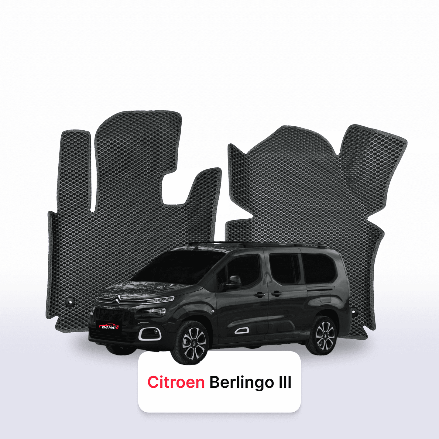 Car mats EVAMATS for Citroen Berlingo 3 gen 2018-2028 year MINIVAN LONG
