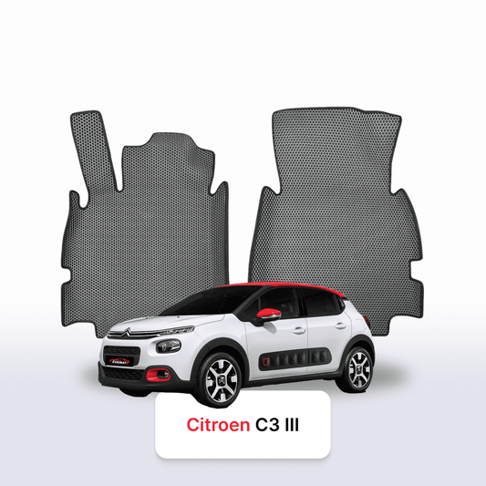 Car mats EVAMATS for Citroen C3 3 gen 2016-2024 year HATCHBACK 5 door