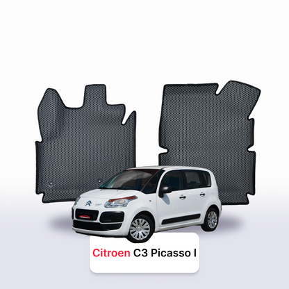 Car mats EVAMATS for Citroen C3 Picasso 1 gen 2009-2017 year MINIVAN