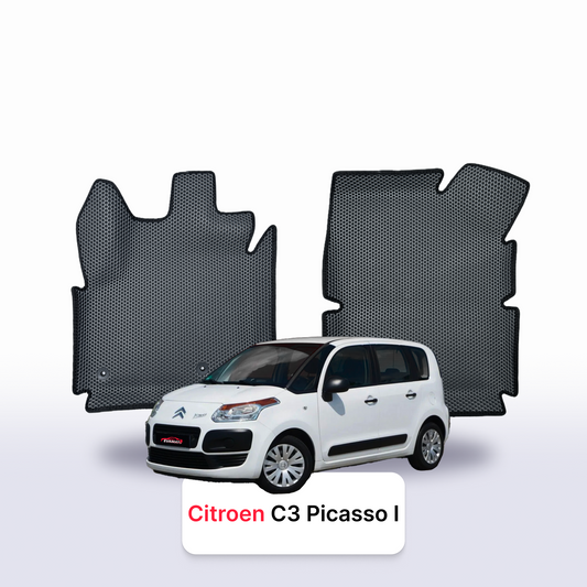 Car mats EVAMATS for Citroen C3 Picasso 1 gen 2009-2017 year MINIVAN