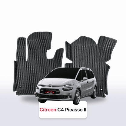 Car mats EVAMATS for Citroen C4 Picasso 2 gen 2013-2018 year MINIVAN 7 seater