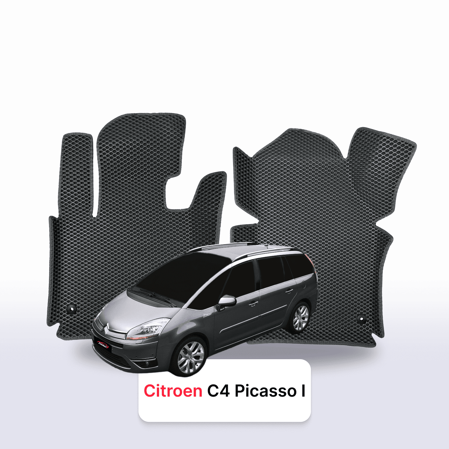 Car mats EVA for Citroen C4 Picasso 1 gen 2006-2013 year MINIVAN 7  seater
