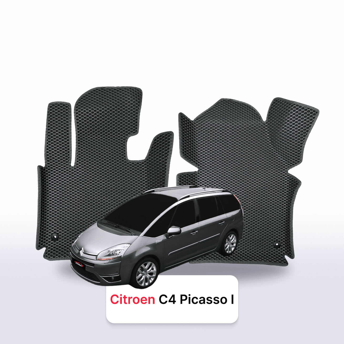 Car mats EVAMATS for Citroen C4 Picasso 1 gen 2006-2013 year MINIVAN 7 seater