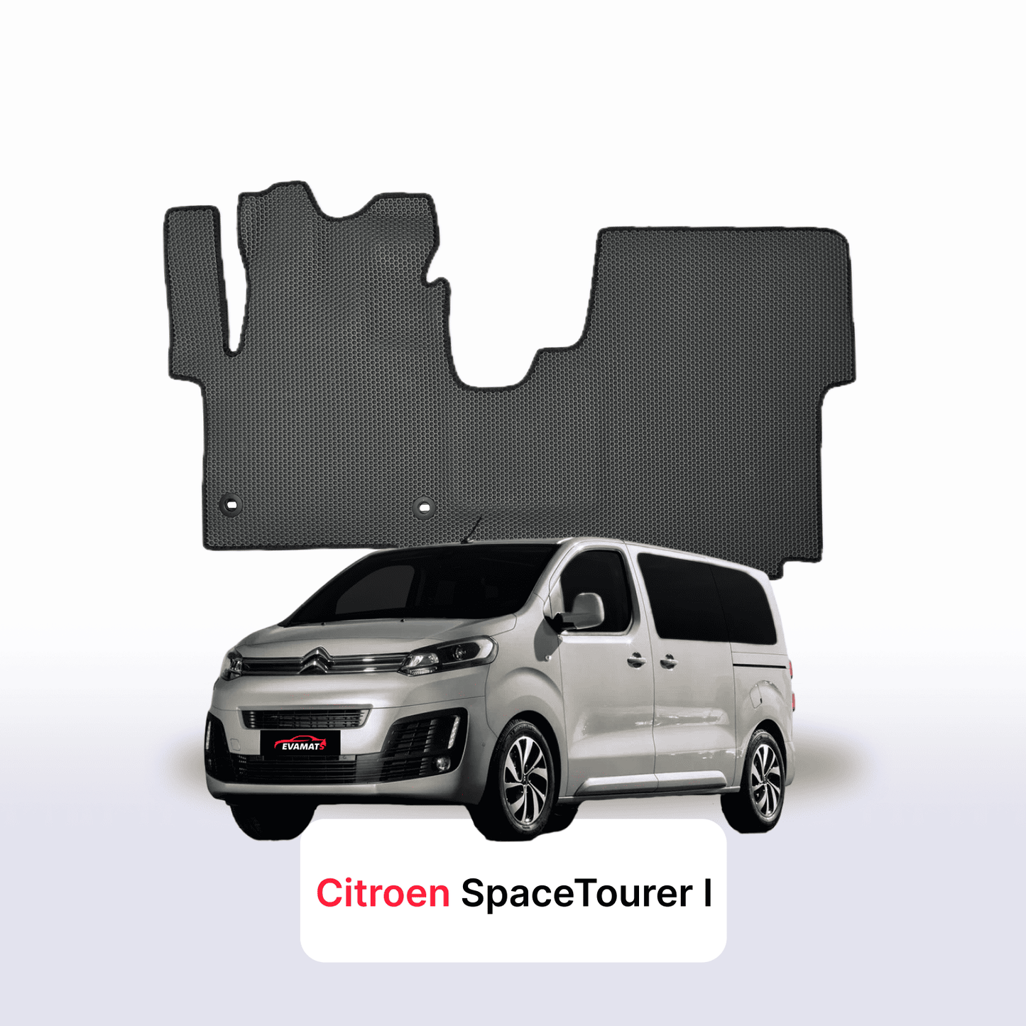 Car mats EVAMATS for Citroen SpaceTourer I gen 2016-2025 year MINIVAN SHORT