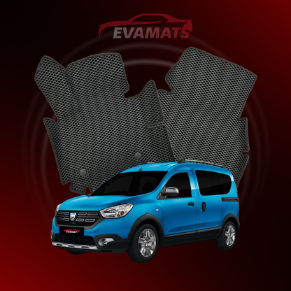 Tappetini per auto EVAMATS per Dacia Dokker Stepway 1 generazione 2012-2025 anno MINIVAN