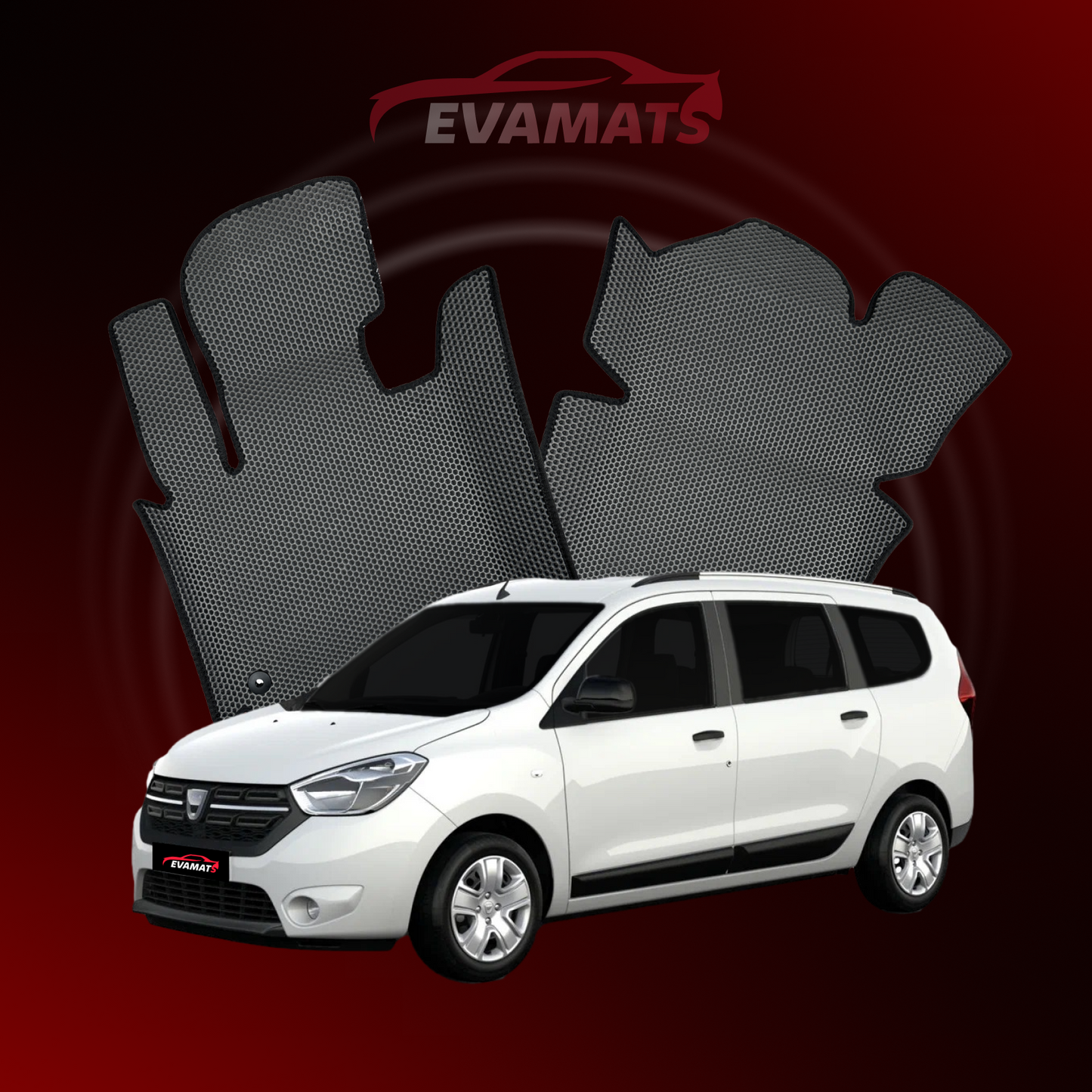 Tappetini per auto EVAMATS per Dacia Lodgy 1 generazione 2012-2025 anno MINIVAN