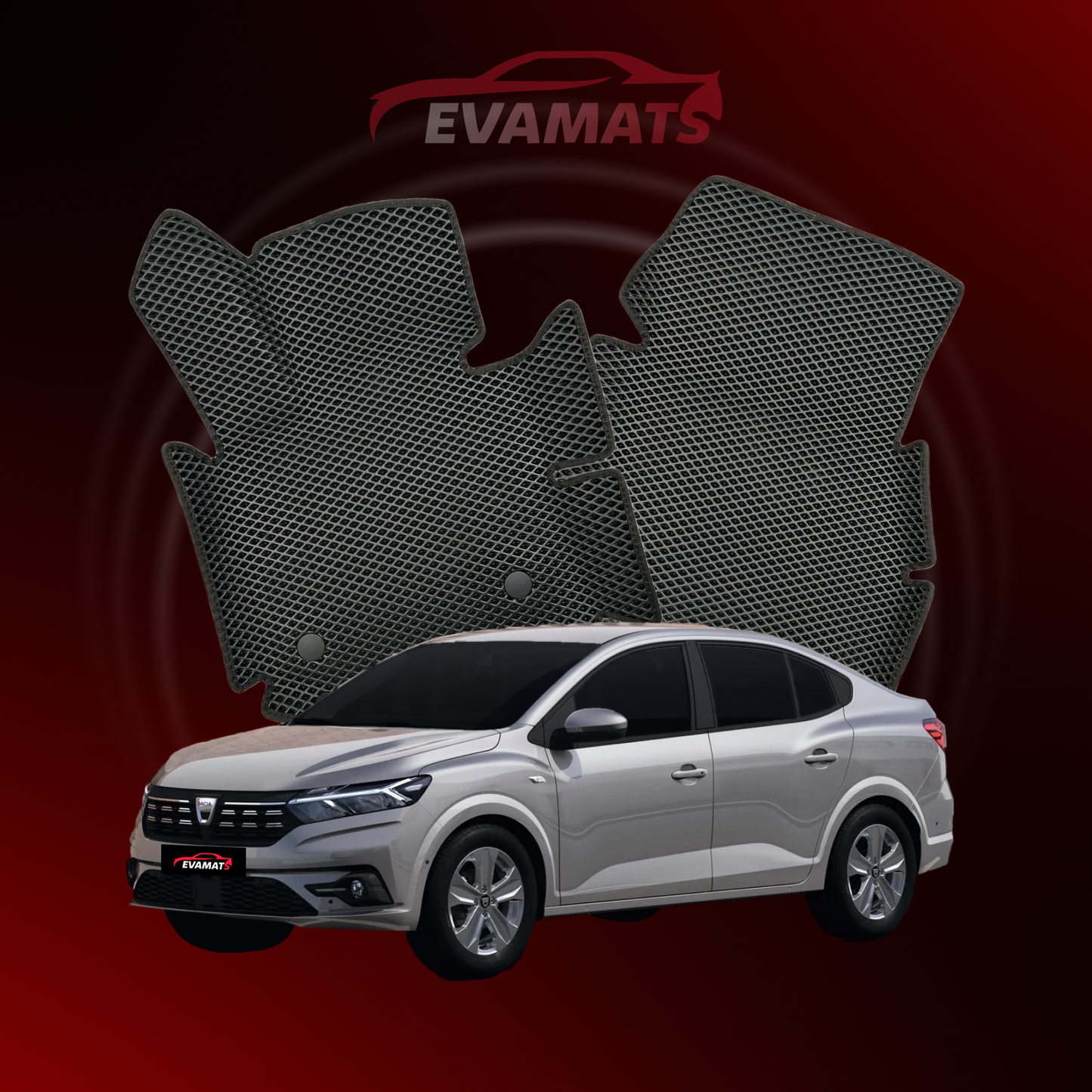 Tapis de voiture EVAMATS pour Dacia Logan 3 gen 2020-2025 année BERLINE