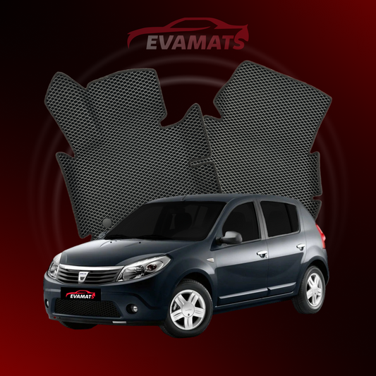 Tappetini per auto EVAMATS per Dacia Sandero 1 generazione 2007-2012 anno HATCHBACK 5 porte