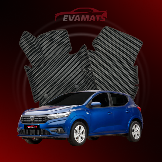 Alfombrillas de coche EVAMATS para Dacia Sandero 3ª generación año 2020-2025 HATCHBACK 5 puertas