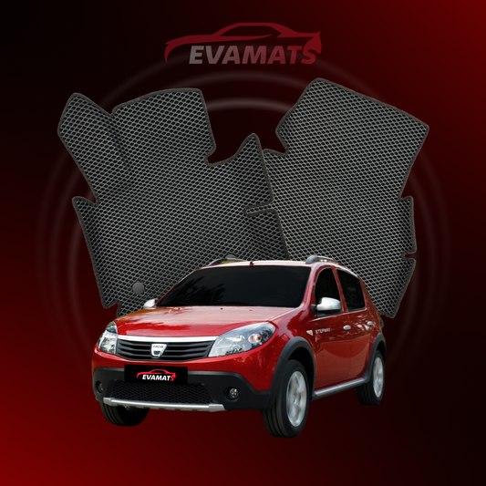 Alfombrillas de coche EVAMATS para Dacia Sandero Stepway 1ª generación año 2007-2012 HATCHBACK 5 puertas