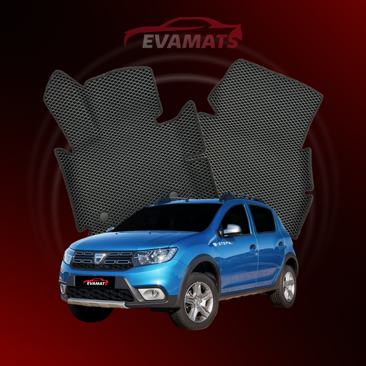 Alfombrillas de coche EVAMATS para Dacia Sandero Stepway 2ª generación año 2012-2020 HATCHBACK 5 puertas