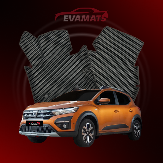 Alfombrillas de coche EVAMATS para Dacia Sandero Stepway 3ª generación año 2020-2025 HATCHBACK 5 puertas