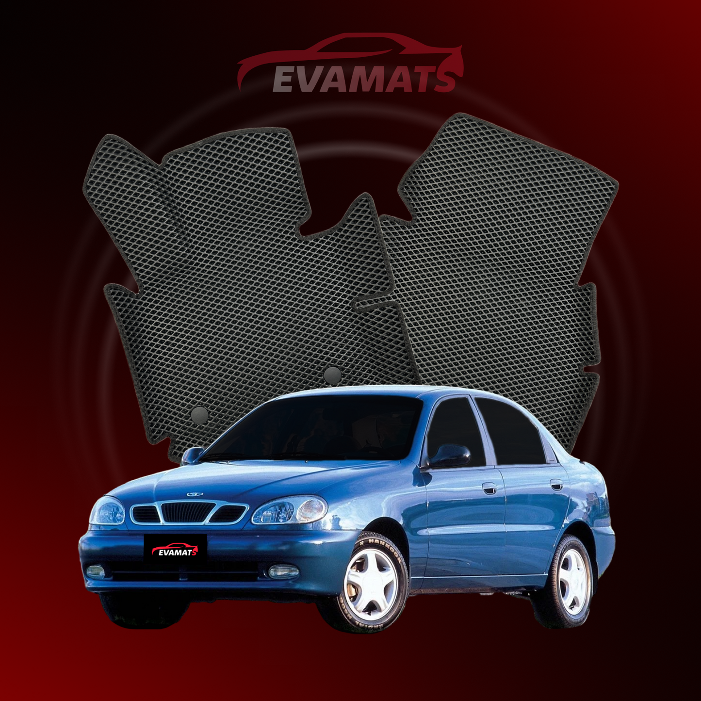 Car mats EVAMATS for Daewoo Lanos 1 gen 1997-2008 year SEDAN