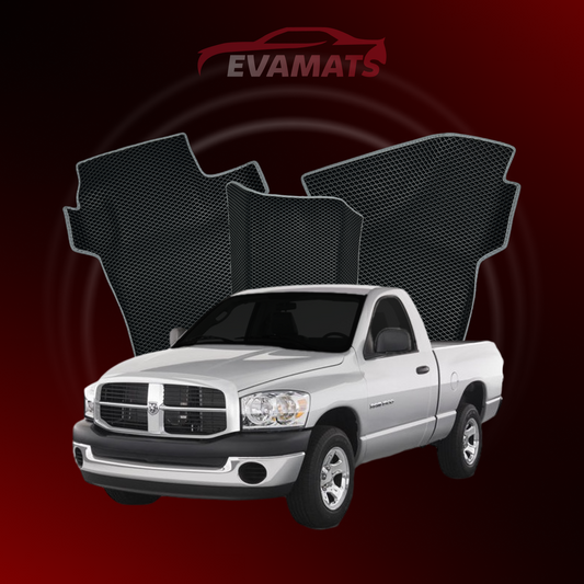 Alfombrillas de coche EVAMATS para Dodge RAM(DRDH) 3ª generación 2001-2009 PICK-UP cabina simple