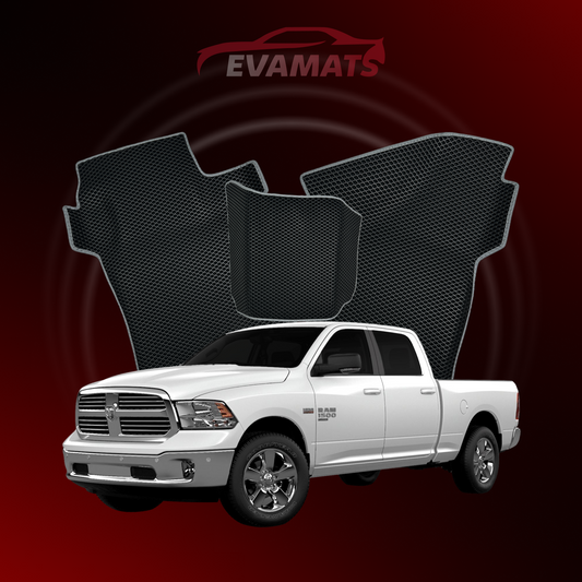 Alfombrillas de coche EVAMATS para Dodge RAM(DSDJ) 4ª generación 2008-2019 PICK-UP cabina doble