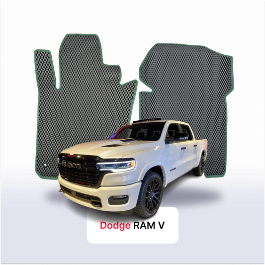 Car mats EVAMATS for Dodge RAM facelift 5 gen 2024-2028 year PICK-UP double cabin