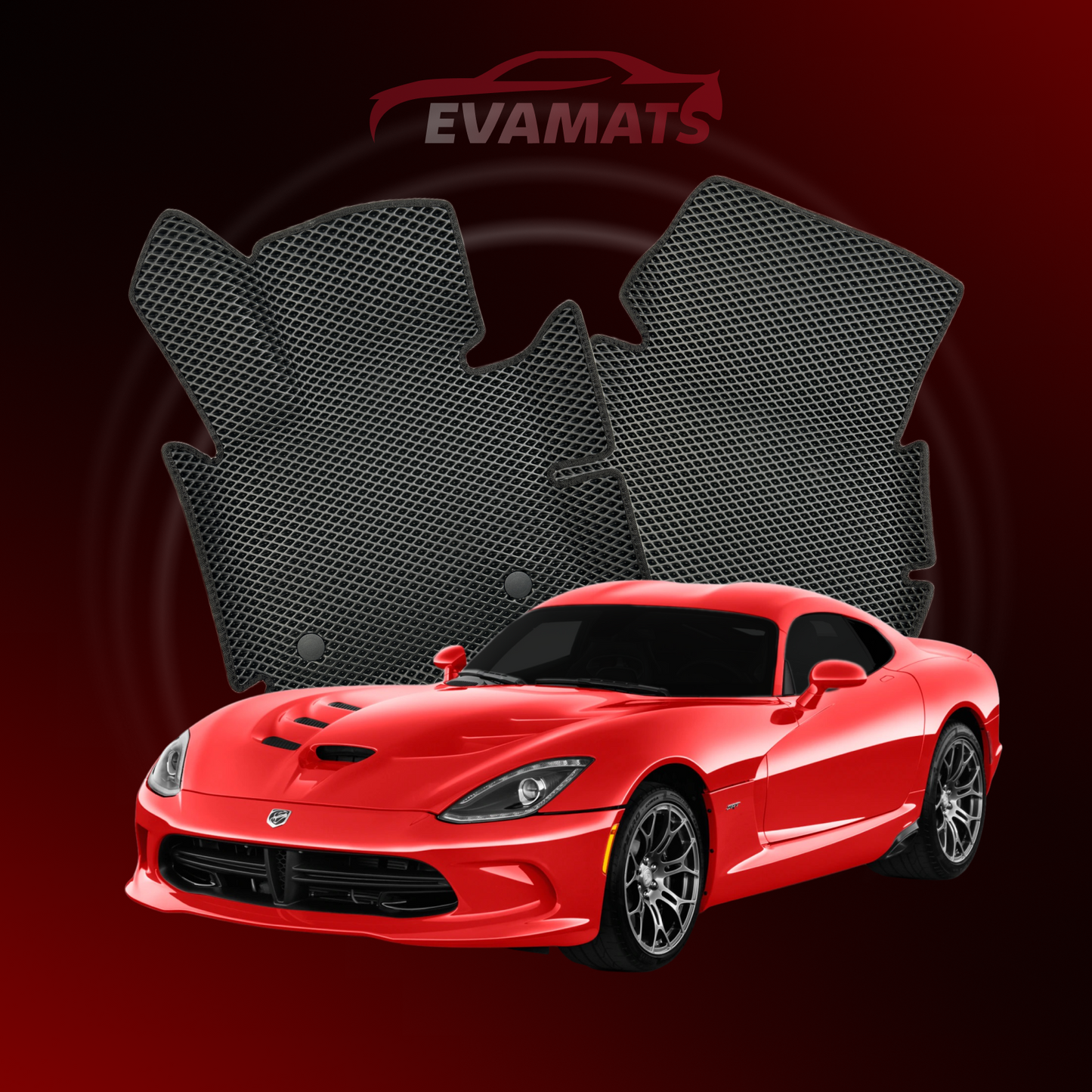 Tappetini per auto EVAMATS per Dodge Viper 5 gen 2012-2017 anno COUPE