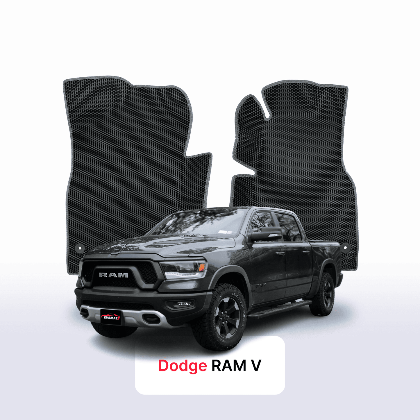 Car mats EVAMATS for Dodge RAM 5 gen 2019-2024 year PICK-UP double cabin