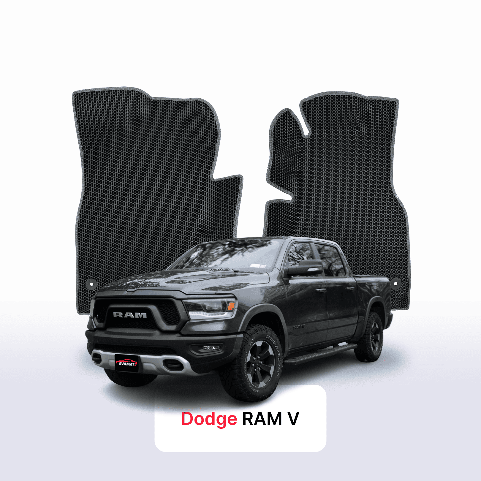 Car mats EVA for Dodge RAM pre-facelift 5 gen 2019-2024 year PICK-UP  double cabin