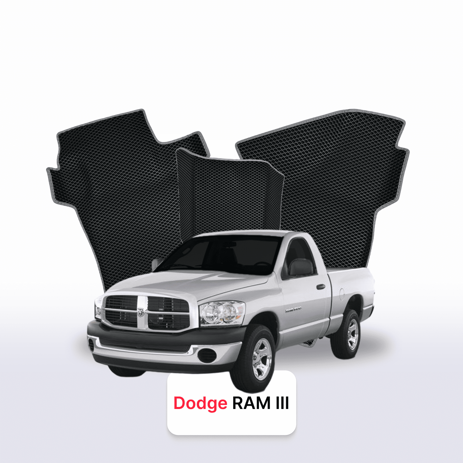 Car mats EVA for Dodge RAM(DRDH) 3 gen 2001-2009 year PICK-UP single cabin