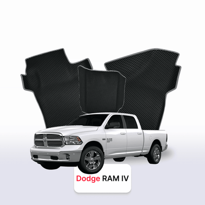 Car mats EVA for Dodge RAM(DSDJ) 4 gen 2008-2019 year PICK-UP  double cabin