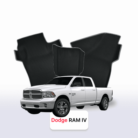 Car mats EVAMATS for Dodge RAM(DSDJ) 4 gen 2008-2019 year PICK-UP double cabin