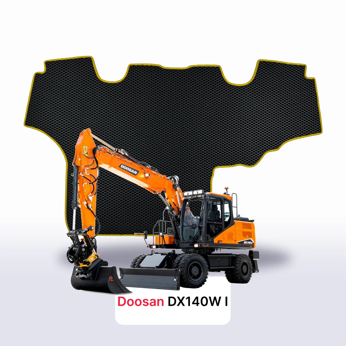 Car mats EVAMATS for Doosan DX140W 1 gen 2009-2024 year DIGGER