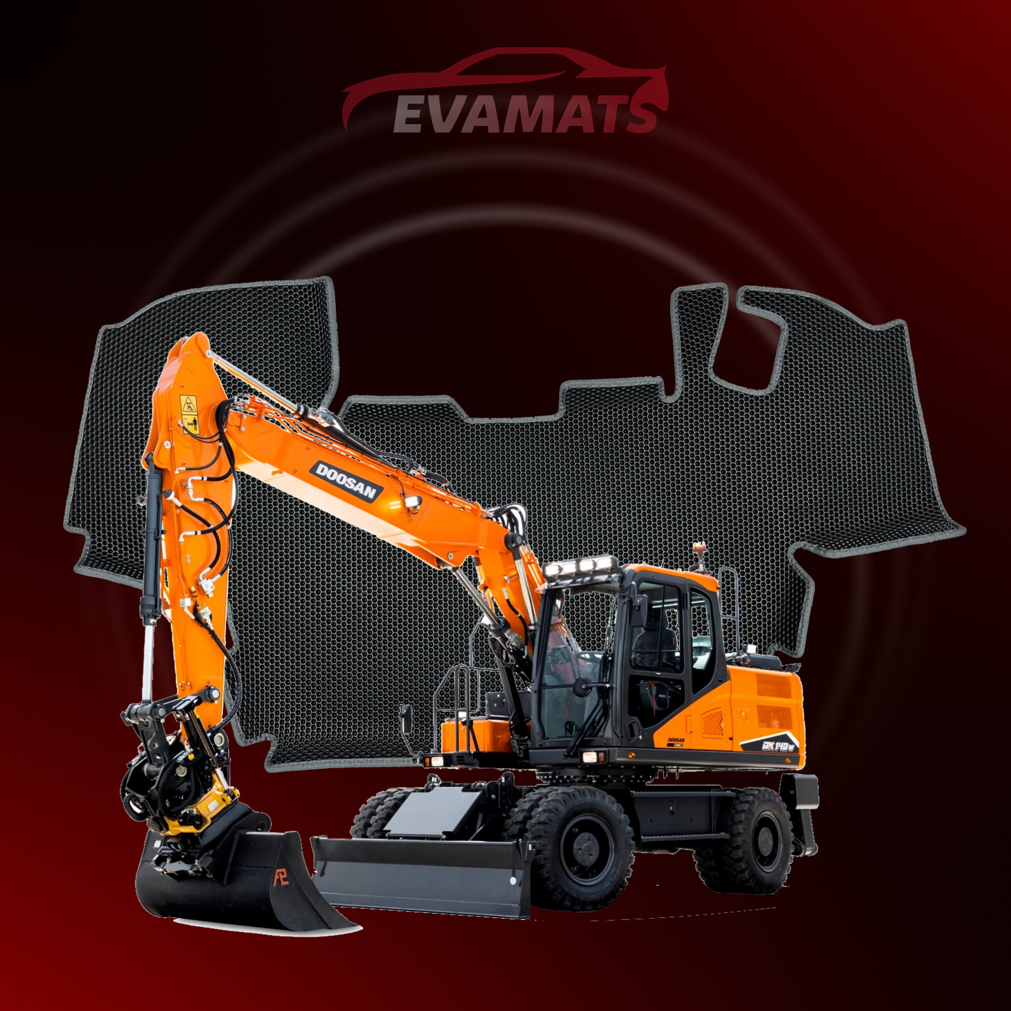 Autokoberce EVAMATS pro Doosan DX160W 1 gen 2008-2024 rok DIGGER