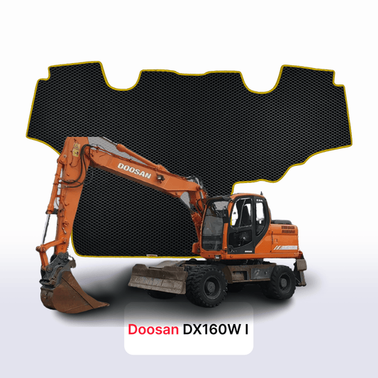 Car mats EVAMATS for Doosan DX160W 1 gen 2008-2024 year DIGGER