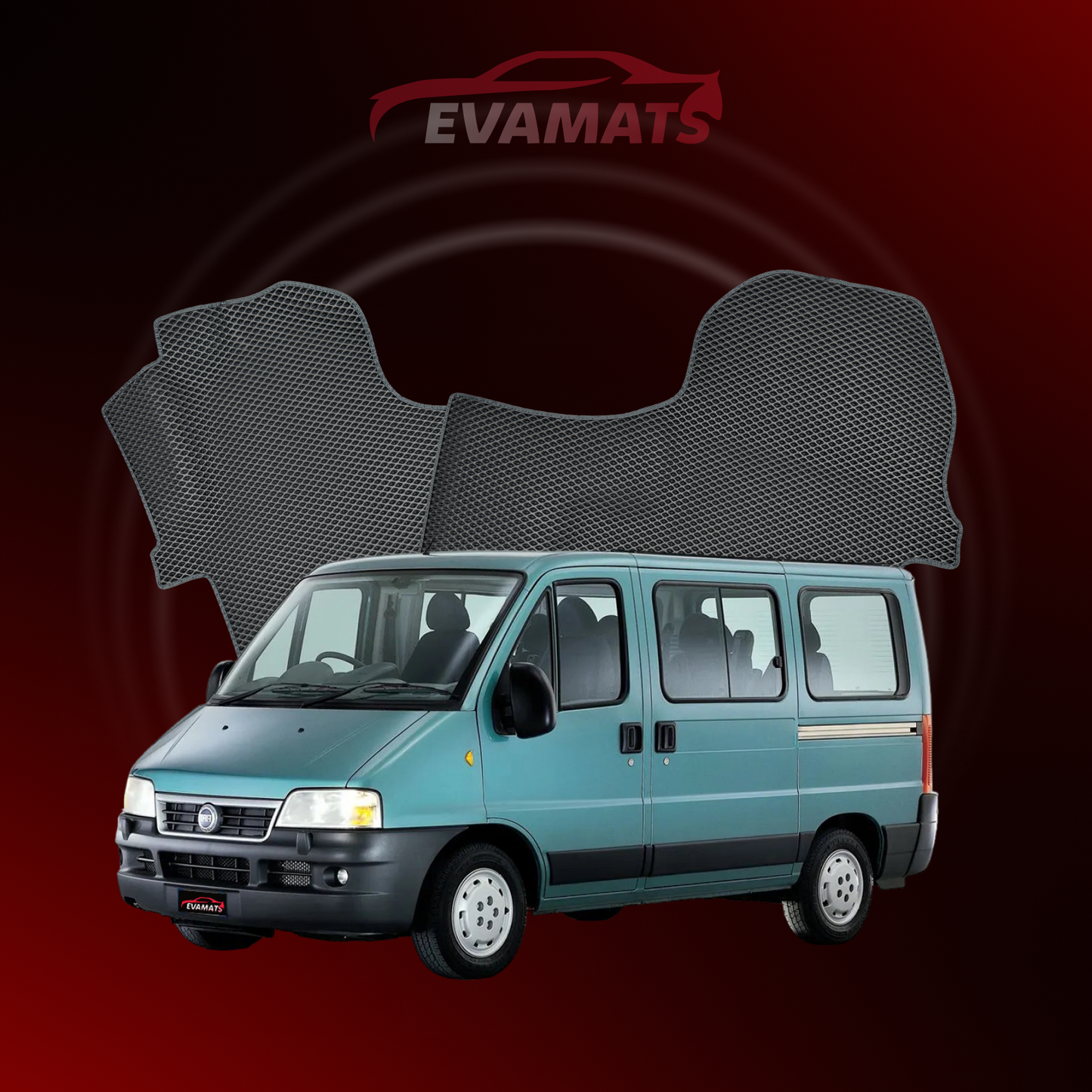 Tapis de voiture EVAMATS pour FIAT Ducato 2 génération 1994-2007 MINIVAN