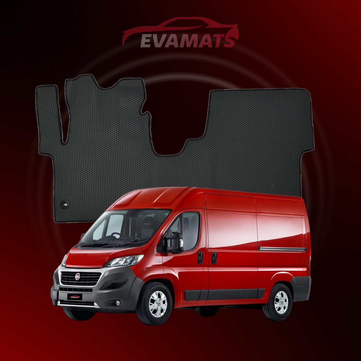 Tappetini per auto EVAMATS per o Fiat Ducato 3 gen 2006-2025 anno VAN