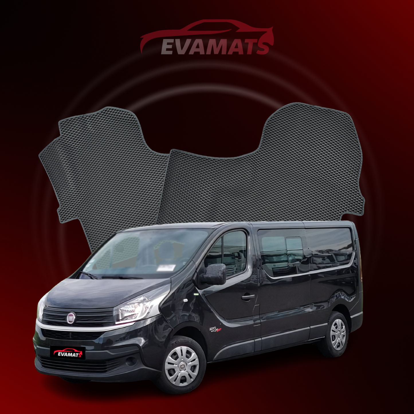 Tappetini per auto EVAMATS per Fiat Talento 2 generazione 2016-2020 anno MINIVAN